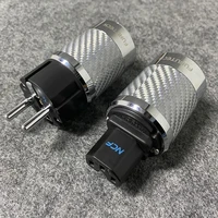 hi end furutech ac power plug fi 50 ncf nano crystal iec connector carbon fiber rhodium plated audio cable adapter