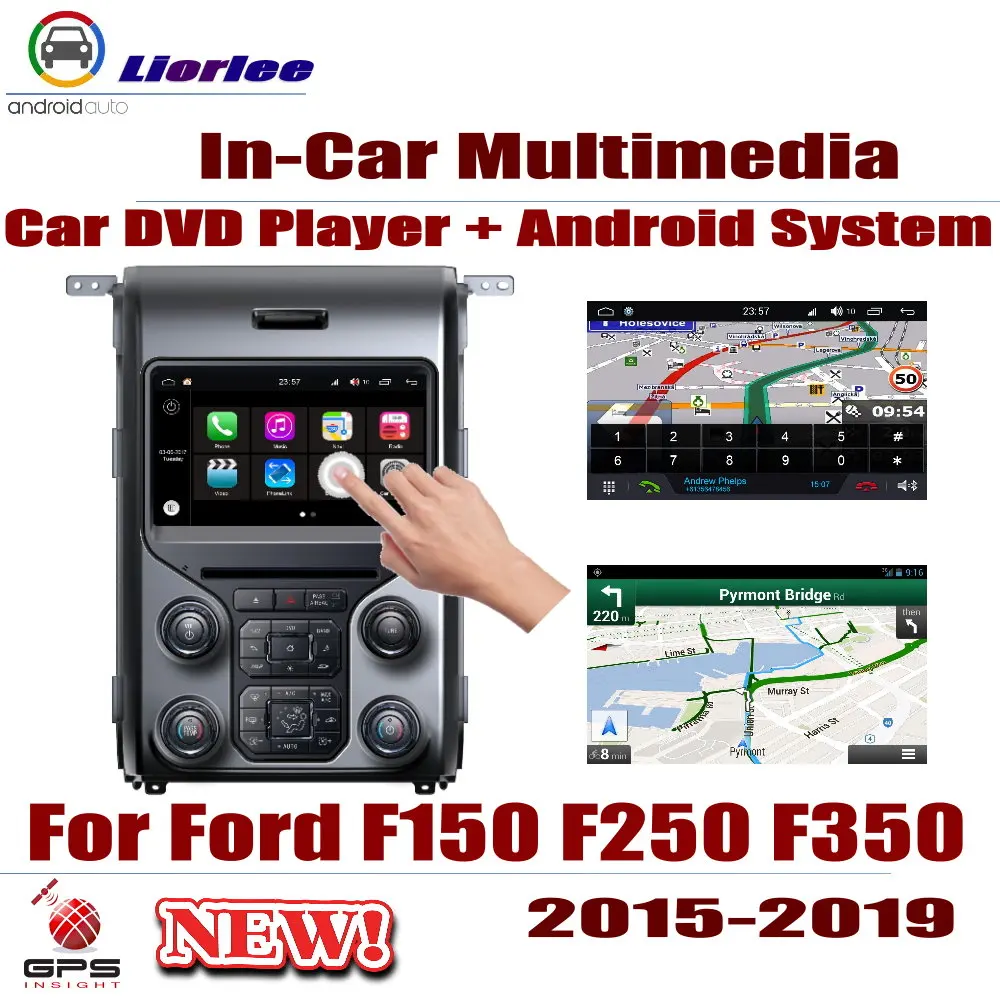 Для Ford F150 F250 F350 2015 2019 Автомобильная Android gps навигация dvd плеер Радио стерео AMP BT USB SD