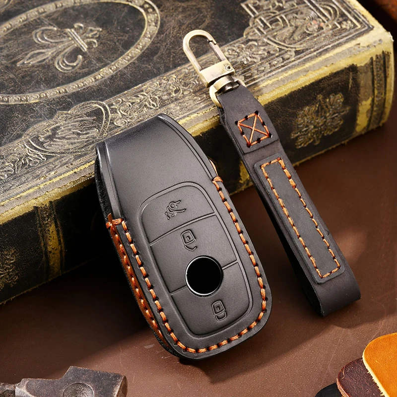 

1 шт. натуральная кожа чехол ключа дистанционного управления автомобилем чехол для Mercedes benz W177 W205 W213 W222 2018 C S GLS класса E Class
