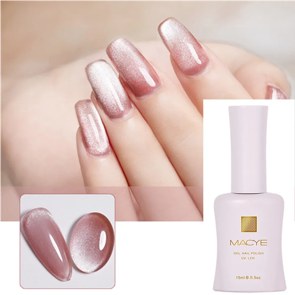 

7.3ML Cat Eye Nail Gel Polish Reflective Rainbow Glitter Nail Polish Crystal Uv Gel Diy Auroras Soak Off Gel Colorful Nail Art