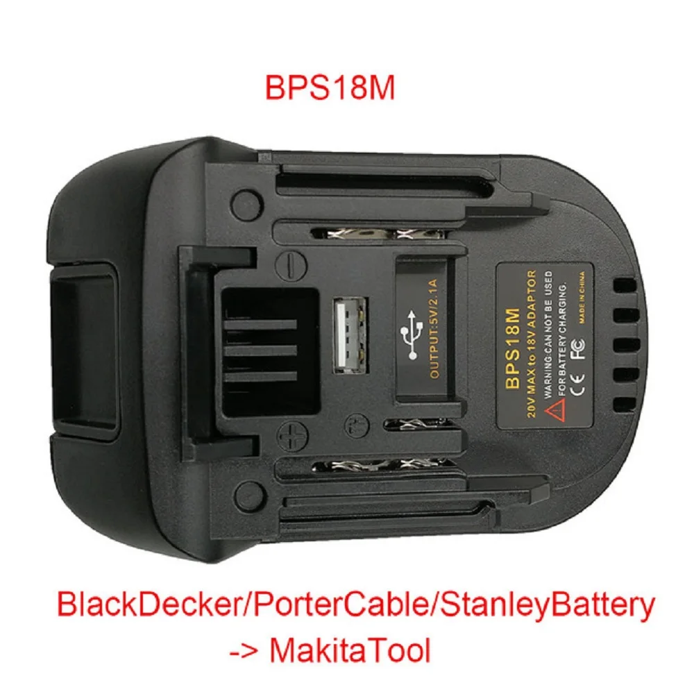 

For Makita 18V Tool Bl1830 Bl1840 18V Battery BPS18M DM18M BS18MT Battery Adapter For Porter Cable 20V Lithium Battery