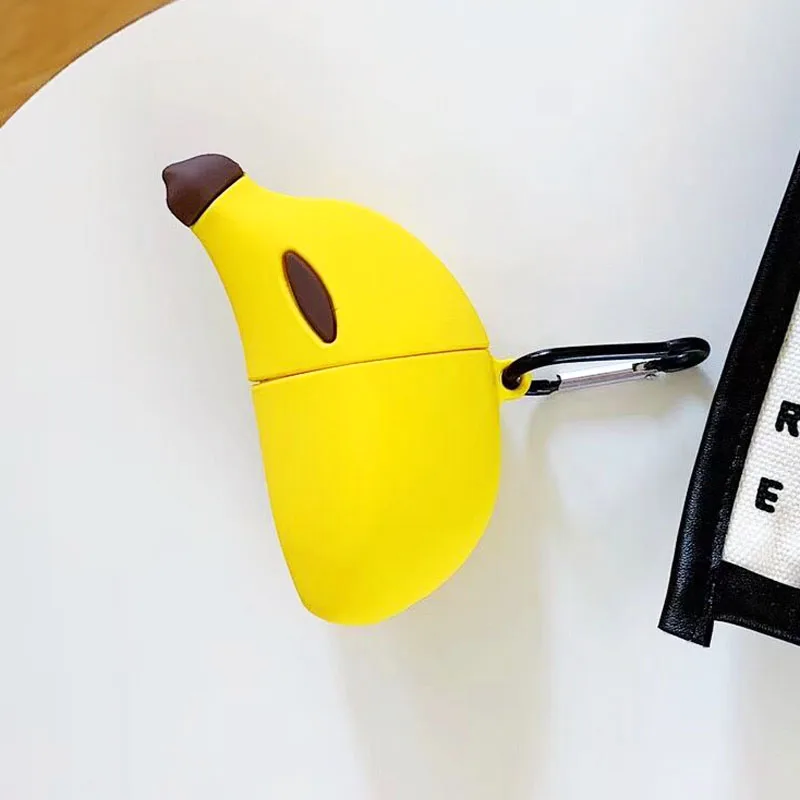 EKONEDA прекрасный банан защитный чехол для Airpods силиконовый мягкий матовый, резиновый чехол для Airpods - Цвет: 01