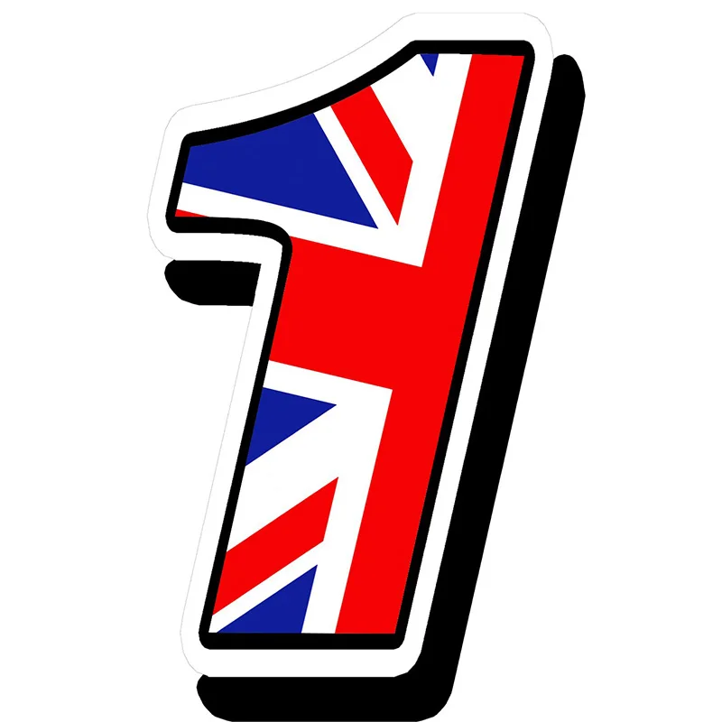 Три Ratels FTC-866 # Стикеры гоночный номера виниловые Великобритания Флаг s Наклейка