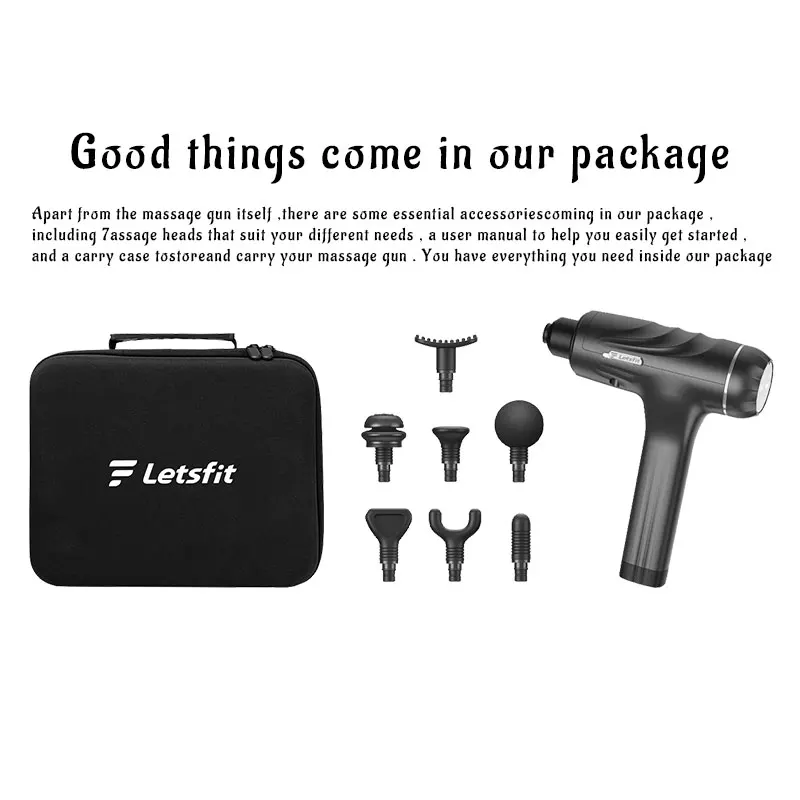 

Новейший высокочастотный массажный пистолет с 9 скоростями для расслабления мышц и релаксации тела, электрический массажер с портативной с...