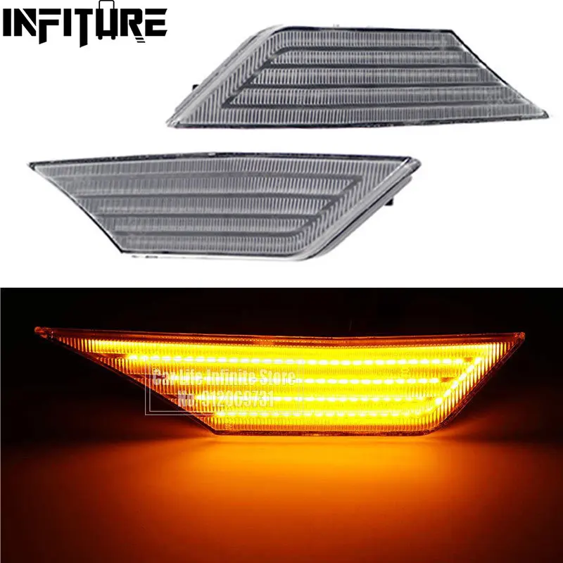 

2x боковые габаритные светильник s для Honda Civic 10th Gen 2016 -2020 боковые габаритные ретранслятор светильник сигнала поворота светильник s указателя ...