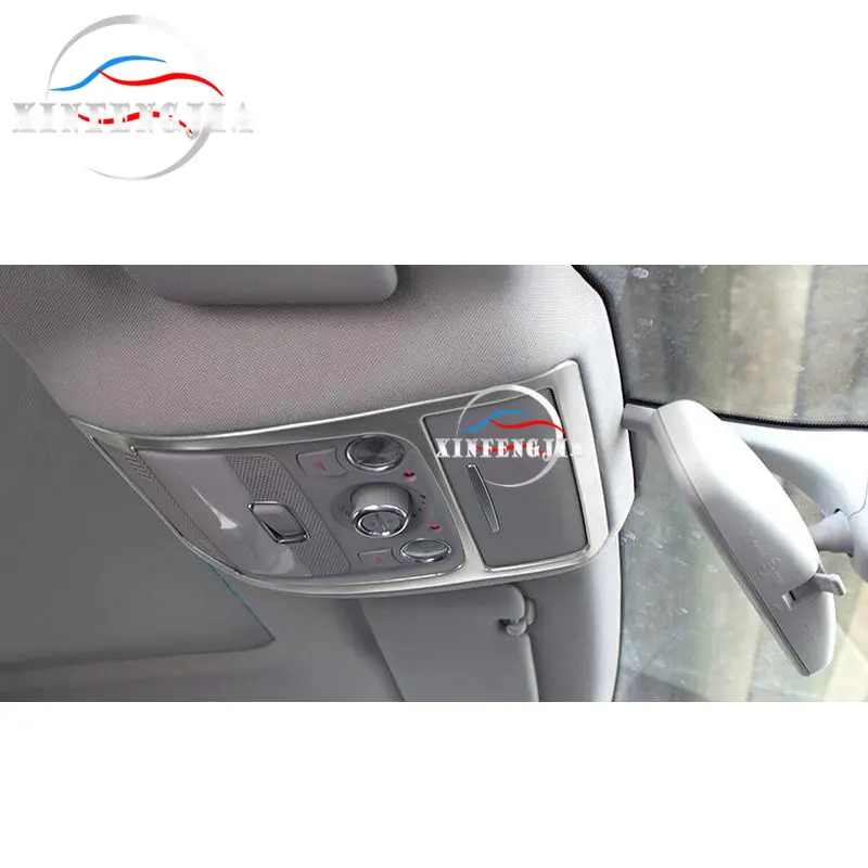 Для Audi A4 B8 A5 Q5 09 16 сталь внутренняя передняя лампа для чтения панель Крышка