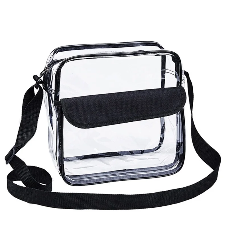 

Women's Clear Crossbody Bag Adjustable Long Strap Transparent Pack Casual Outdoor Simple Style Shoulder Bag
