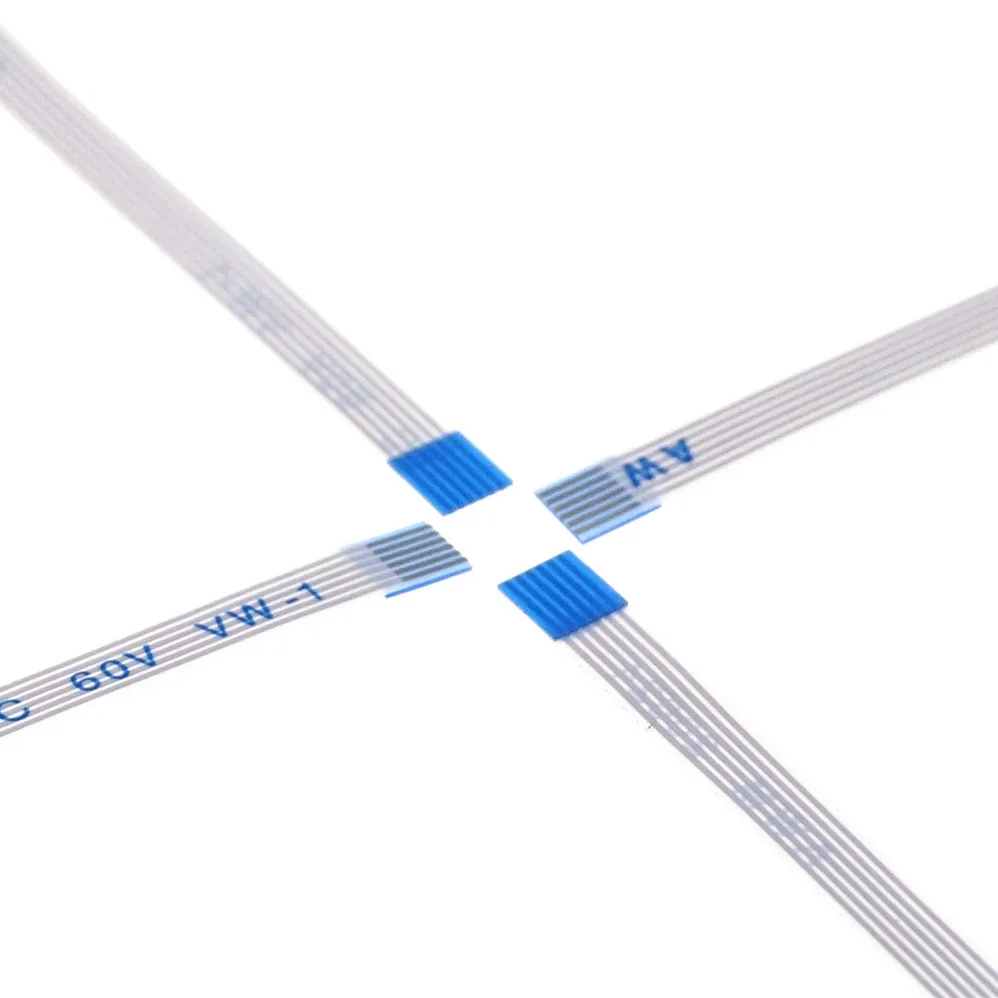 

10 шт. Гибкий плоский кабель FFC 6 PIN 0,5 мм Шаг ленты одинаковые стороны длина 60 70 100 120 150 200 250 300 350 400 450 500 мм