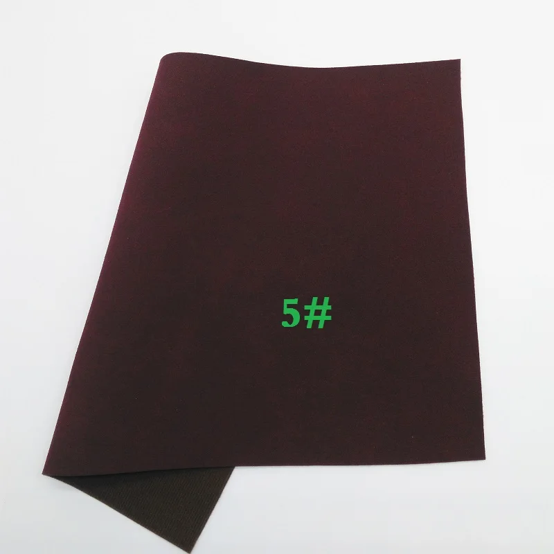 5 Glitterwishcome 21X29CM A4 Size Suede Faux Leather Fabric, Vinil Para Lozos, Synthetic Leather Fabric for Bows, GM386A - Цвет: 5