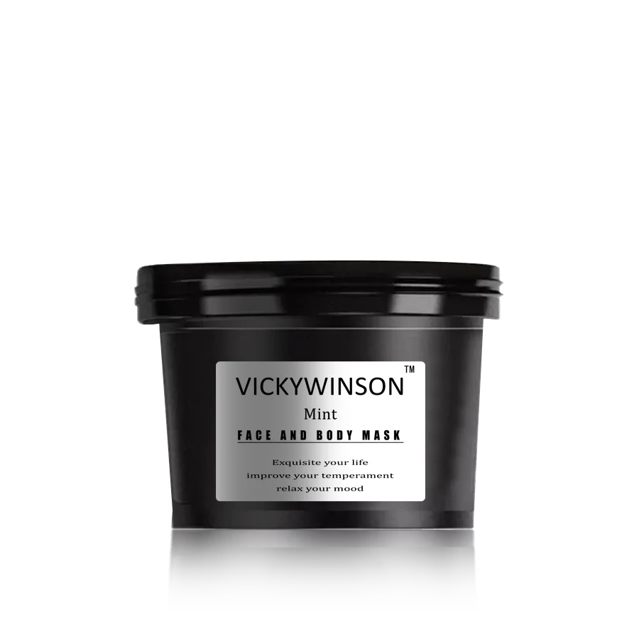 Мятный скраб крем VICKYWINSON 50 г для тела Глубокая очистка отшелушивание отбеливание