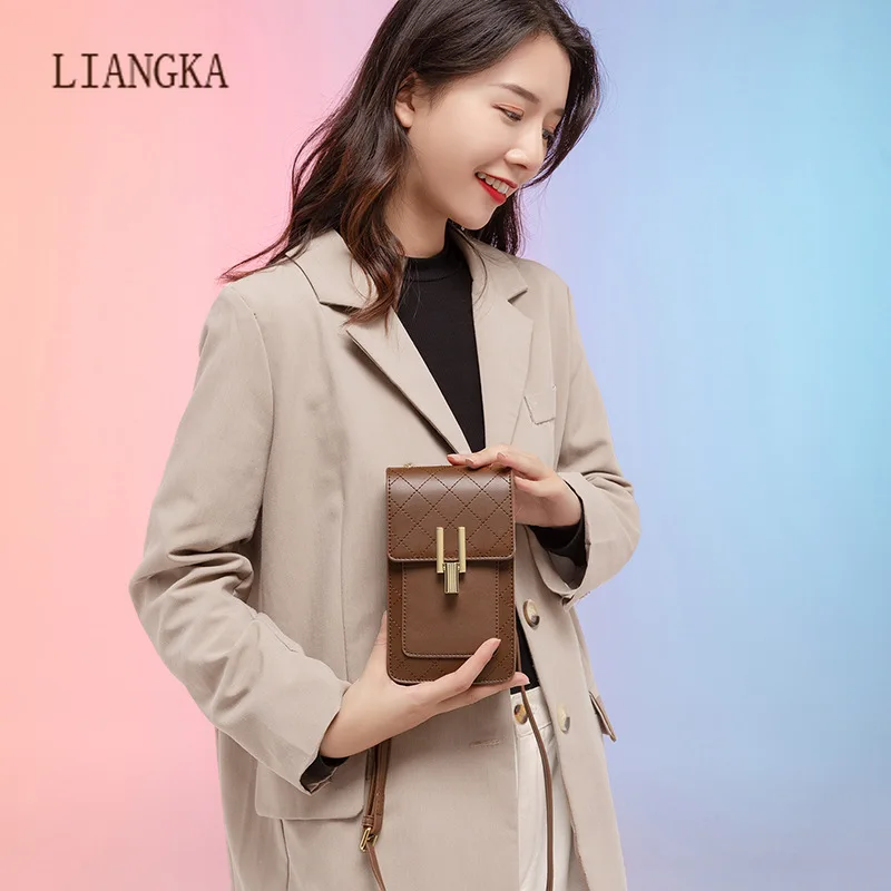 

2021 Новая мода цепи мобильный телефон мешочек для женщин из натуральной кожи сумки на плечо курьерские Сумки Большой Ёмкость длинный Органа...