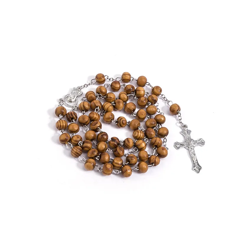 Ожерелье с крестиком Jesus INRI 8 мм | Украшения и аксессуары