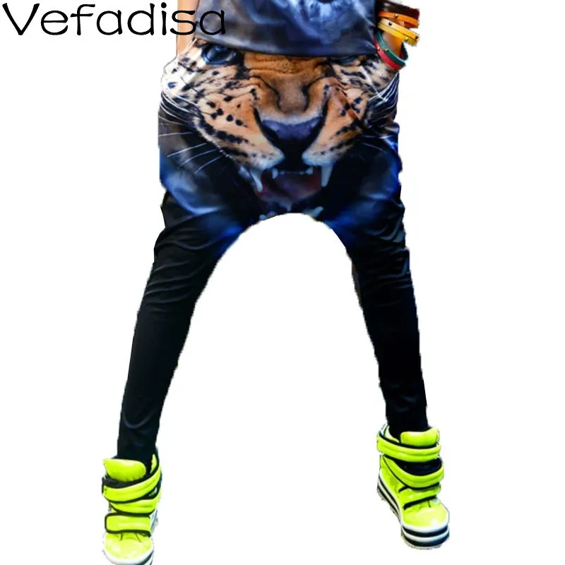 Женские брюки Vefadisa с принтом в виде животных и тигра весна 2021 повседневные до