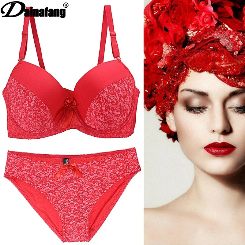 Европа и США Большие размеры комплект с бюстгальтером для женщин нижнее белье