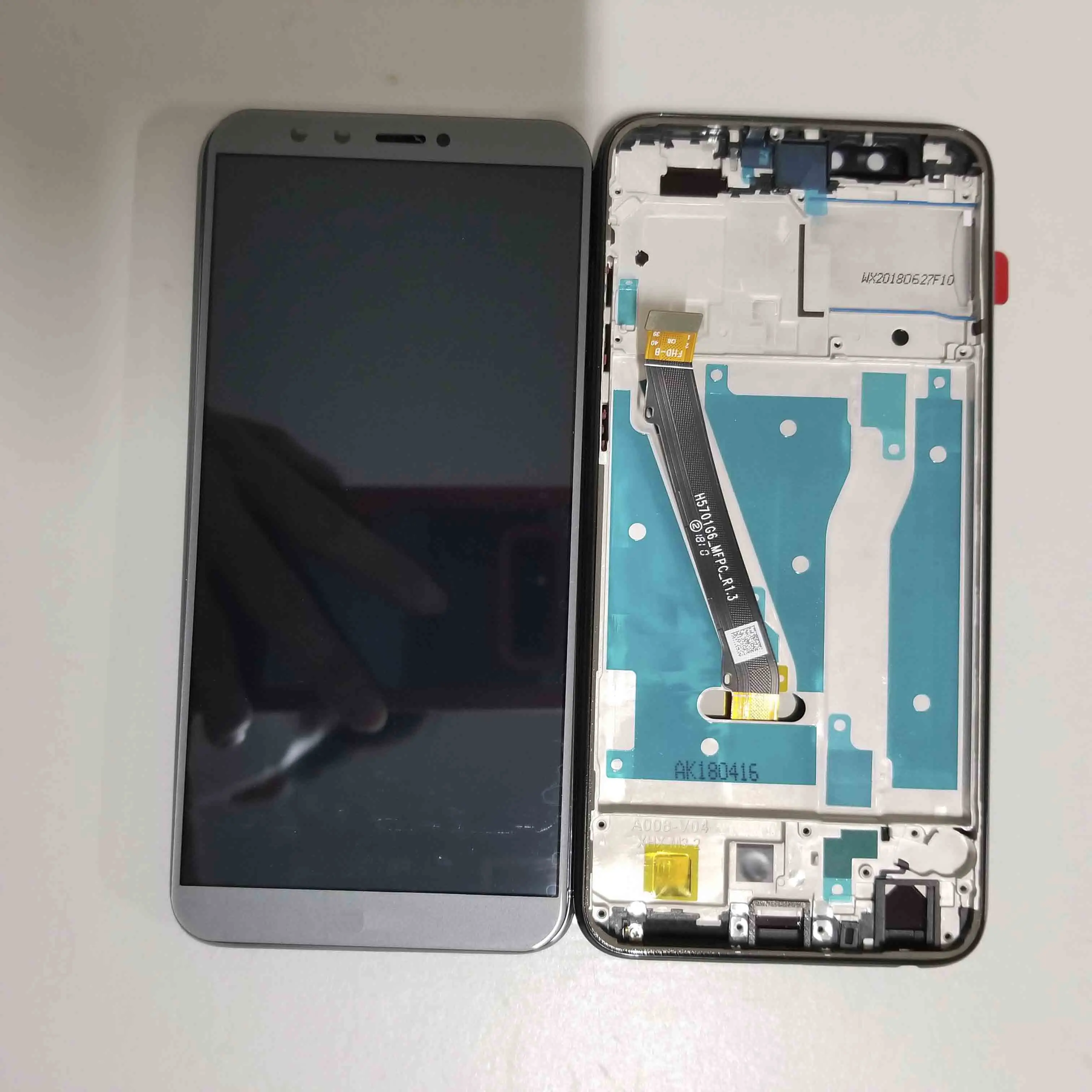 Gary With Frame 5,6" для huawei Honor 9 Lite LLD-AL00 LLD-AL10 LLD-TL10 LLD-L31 ЖК-дисплей Дисплей кодирующий преобразователь сенсорного экрана в сборе - Цвет: Gary With Frame