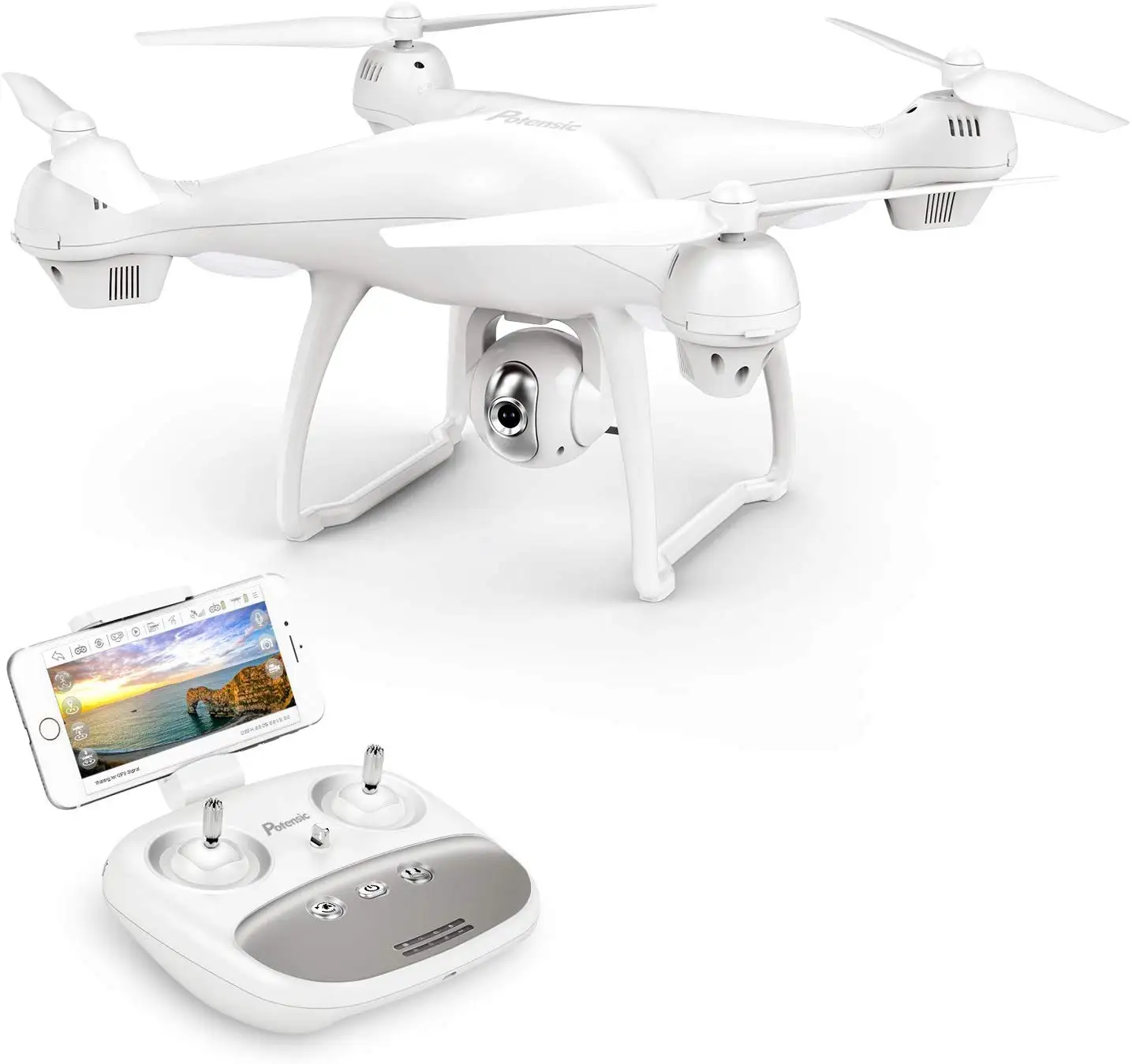 Potensic T35 2,4 ГГц Радиоуправляемый Дрон 1080P Wifi FPV HD камера удержание высоты один ключ возврат/посадка взлет Безголовый Радиоуправляемый квадрокоптер Дрон
