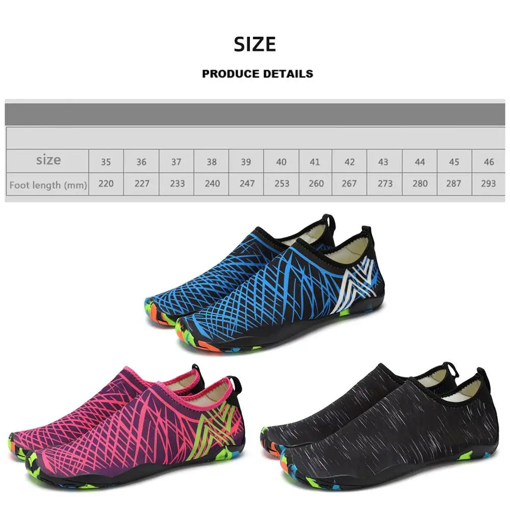 Водонепроницаемая обувь Кроссовки для мужчин и женщин Мужская пляжная Обувь