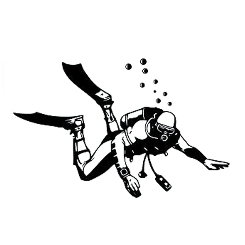 

16cm X 10cm Car Stickers Fashion Diving Extreme Sports Decal Motorcycle Waterproof PVC Accessories