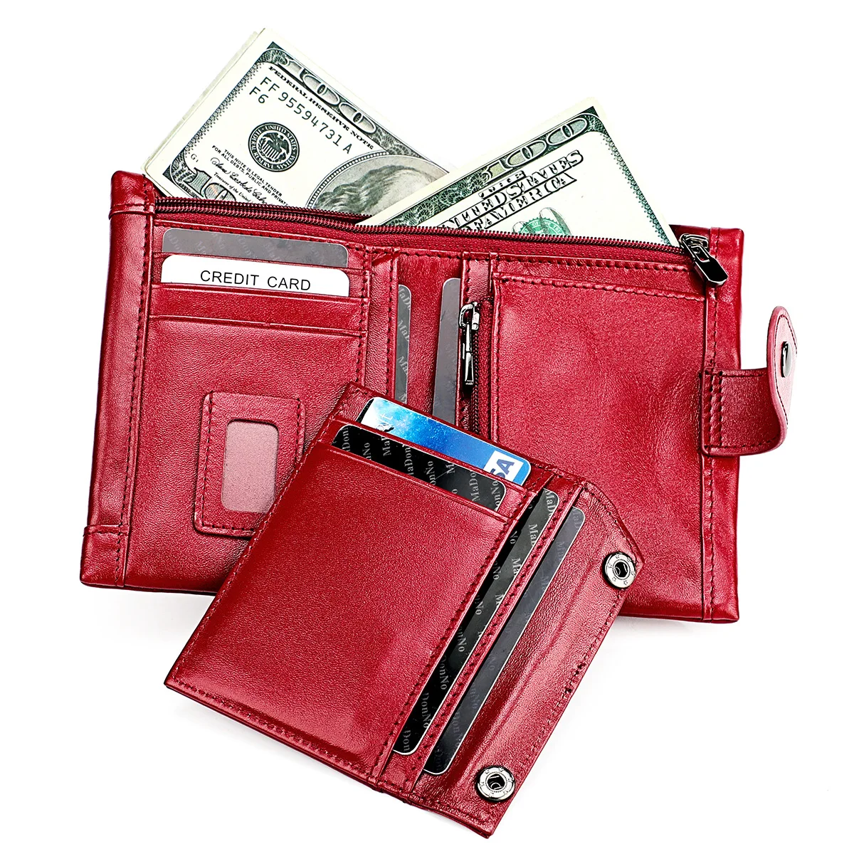 

Men Wallets 100% Genuine Cow Leather Women Wallets Short Money Bag Retro Hasp Purse Wallet Large Capacity Card Holder 2020 New