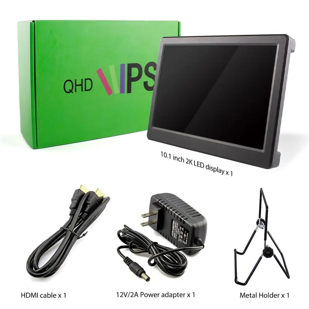 10 1 дюймовый светодиодный дисплей HDMI LCD Портативный монитор Raspberry Pi 2560*1600P