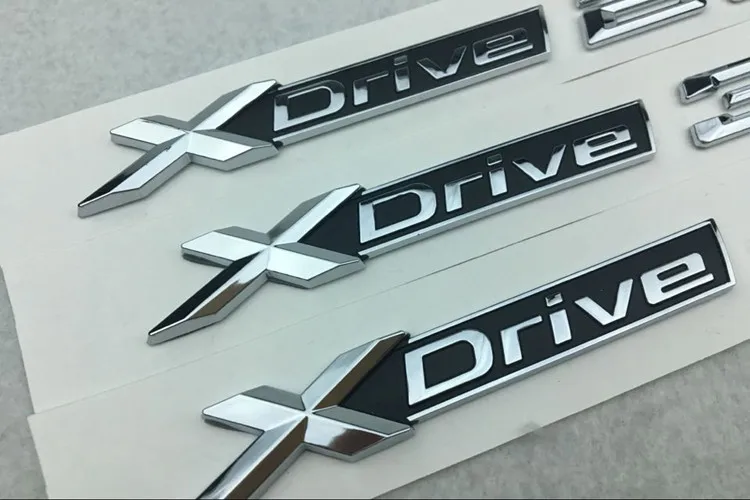 

1pcs ABS Chrome Car XDrive Logo Emblem Trim Sticker X Drive 20i 25i 28i 30i 35i 40i 48i 50i For BMW X1 X3 X4 X5 X6