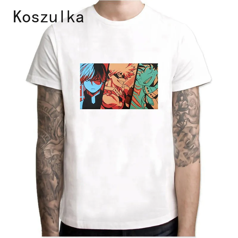 

Todoroki BNHA T-Shirt My Hero Academia T-shirt Anime Kawaii Unisex Short Sleeve Shirt