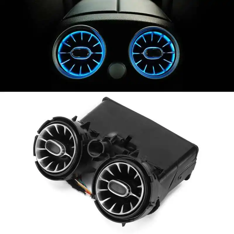 

64 Color Rear LED Turbine Air Vent Ambient Light Kit Replacement for Benz C GLC-Class W205 X253 2019 2020 2021 Accessories Tools