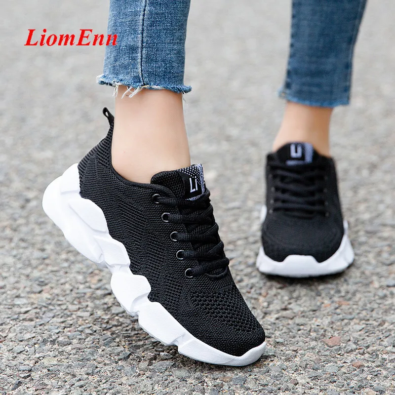 

Women's Sneakers Running Sport Shoes Woman Tennis Summer Pink White Flats Casual Vulcanized Shoes Trainers 2021 basket femme