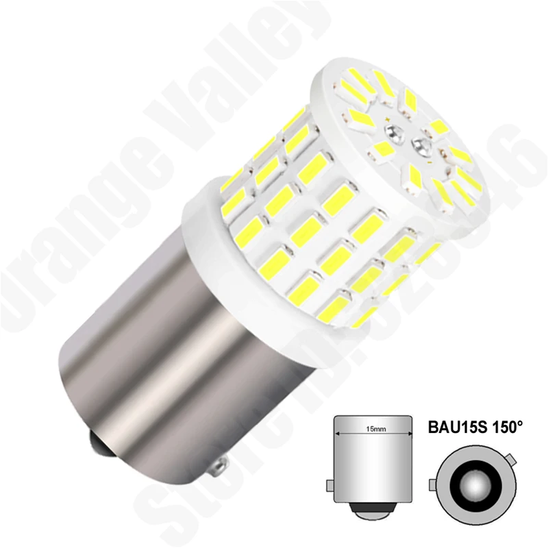 10 шт. Сверхъяркие светодиодные лампы 1156 BA15S BAU15S BAY15D 1157 P21W 57 SMD 3014 | Автомобили и