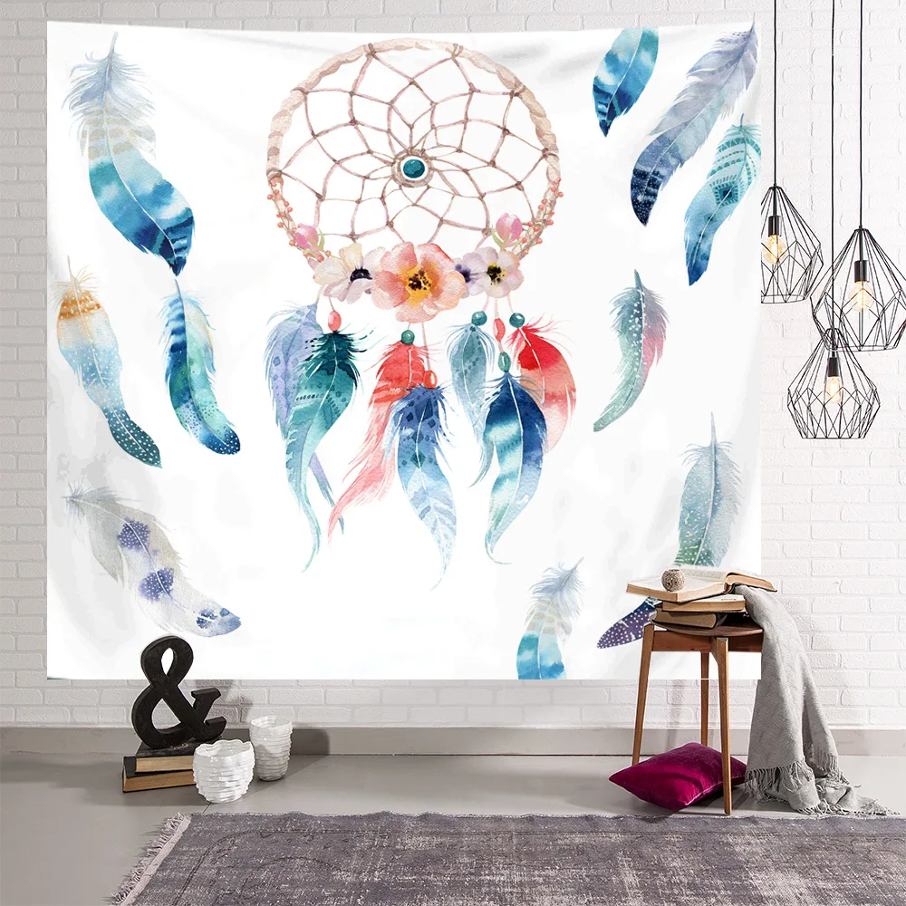 

Bohemian style dream catcher art wall tapestry bedroom home decoration mural ins hanging cloth background cloth