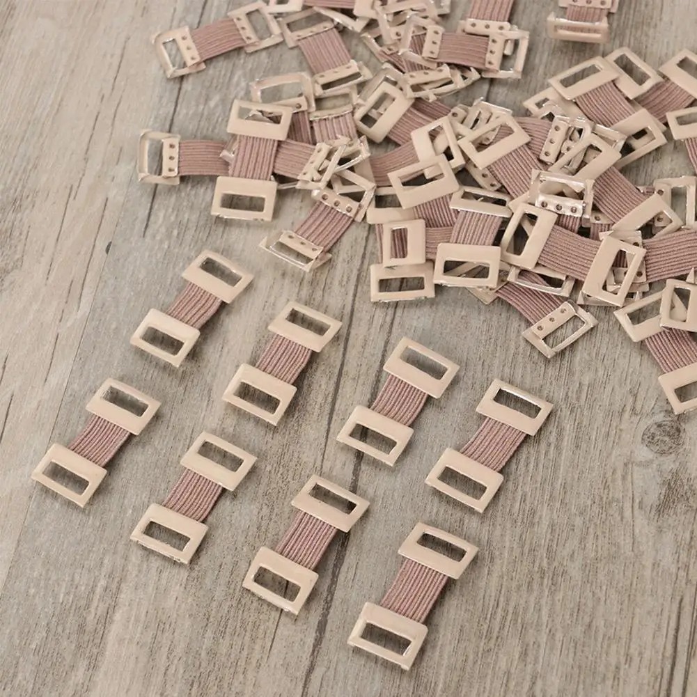 

Hook Elastic Buckle Bandage Wrap White Brown Stretch Clamps Metal Hooks Clips Fixation T8q1