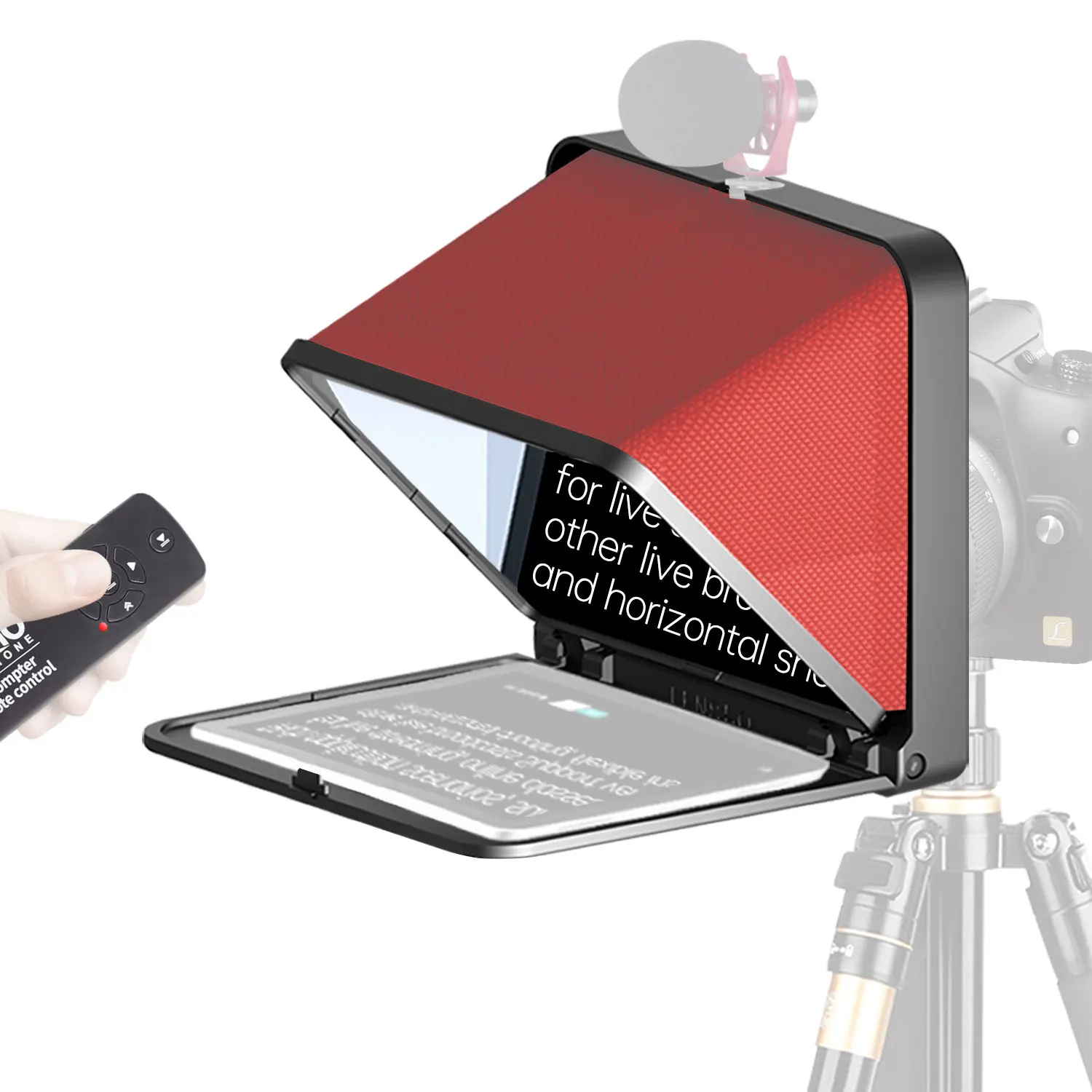TC7 Teleprompter складной Prompter портативный 7 9 дюймов надпись для телефона DSLR Планшет iPad с