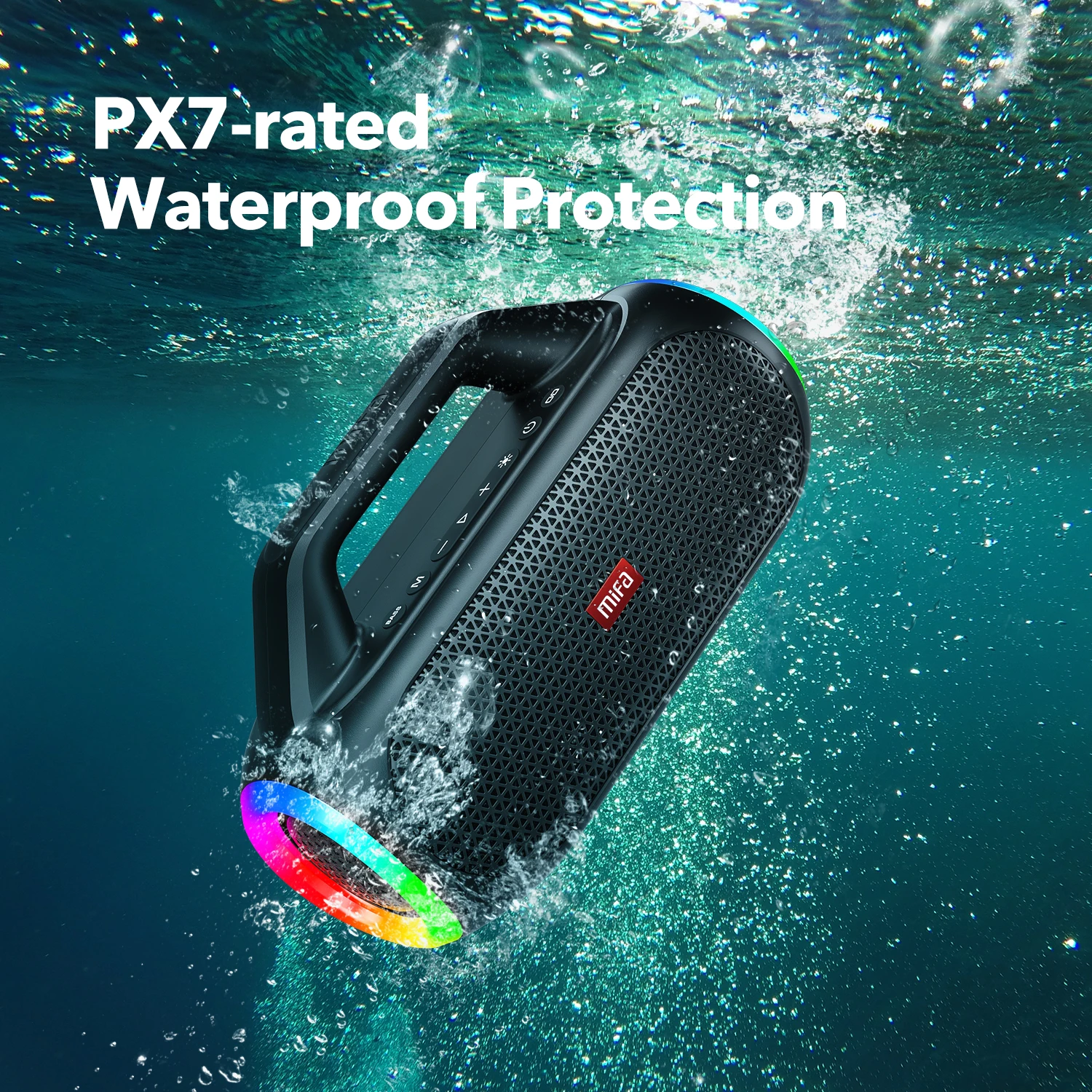 mifa WildBox Bluetooth Speaker 60W Bluetooth 5.0 Wireless Speakers Loud with BassUp Technology IPX7 Waterproof Outdoor Speaker 2