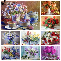 abstract vintage flower diamond painting 5d diy wall art vase diamond embroidery inlaid home room decoration accessories