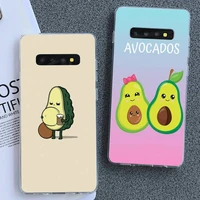 cute avocado fruits painted phone case for samsung s6 7 8 9 10 s8 9 10 plus s10e s10 lite s6 7 edge plus cover
