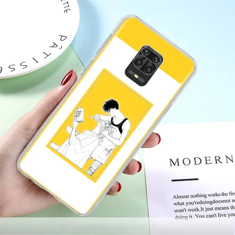 

Phone Case for Xiaomi Redmi Note 9S 8T 8 Pro 9 7 9A 8A 7A K40 K30 10 Pro Hard PC Back Cover Couqe Banana Fish Anime
