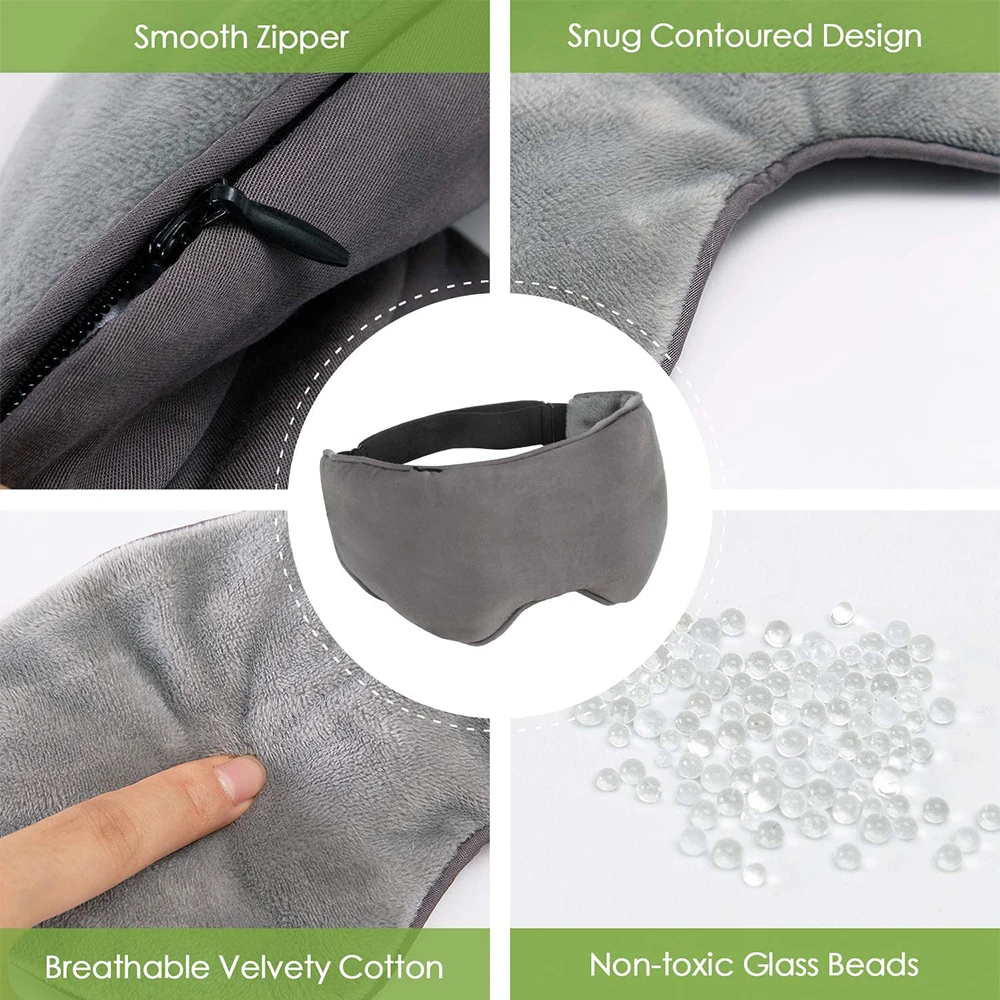 Маска для сна глаз Взвешенная повязка на глаза подушка снятия стресса мигрень