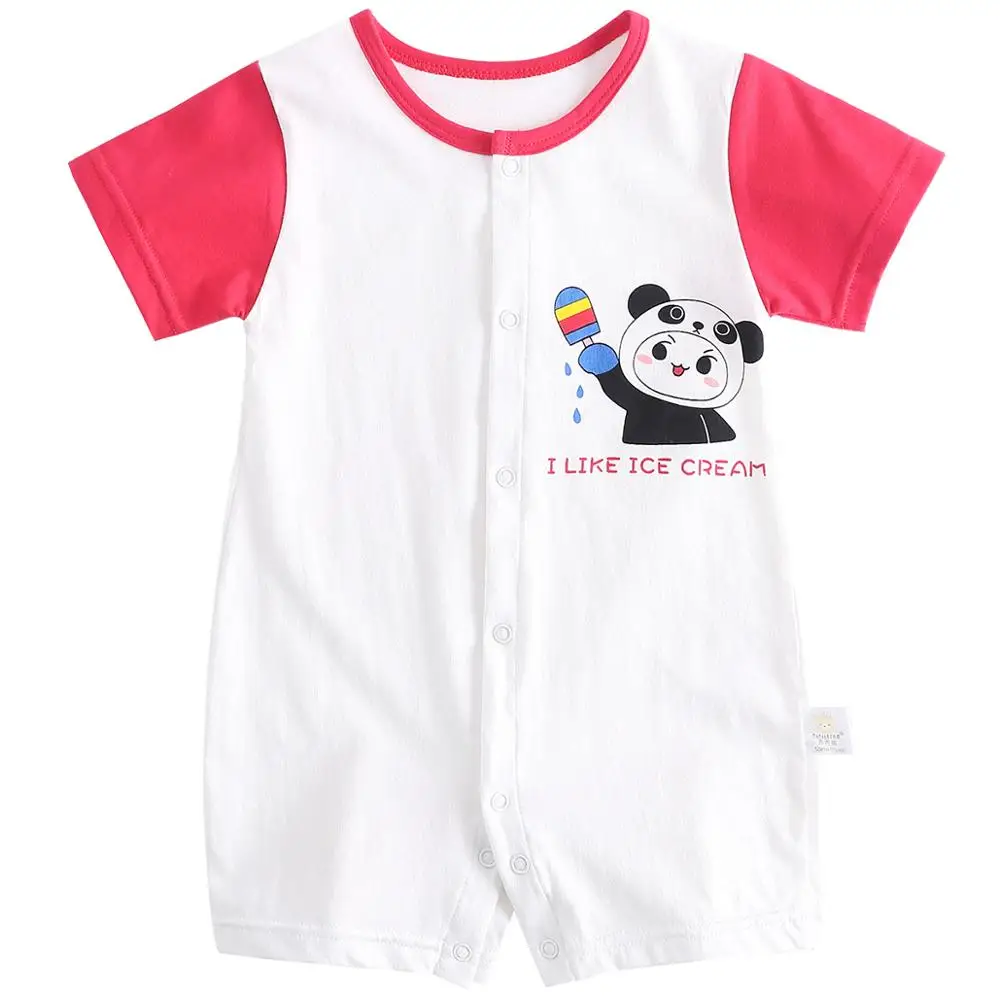 

ciciibear Baby short-sleeved jumpsuit baby cotton romper thin air-conditioning clothing pajamas clothes new born baby clothes