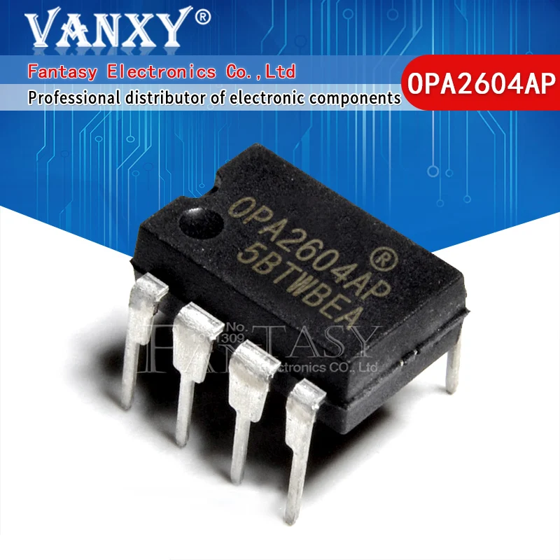 5 шт. OPA2604AP DIP8 OPA2604A DIP OPA2604 DIP-8 2604AP двойной FET-вход низкий уровень искажений рабочий
