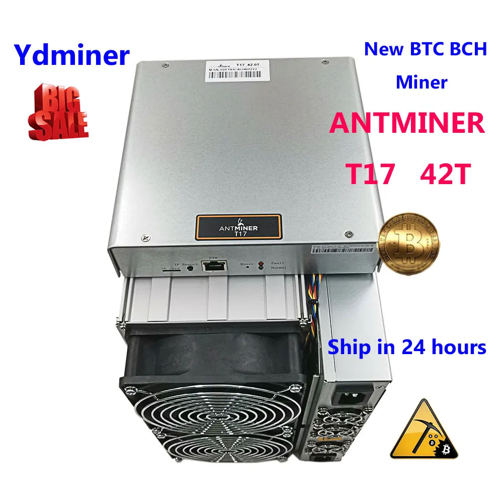 новый bitmain майнер Antminer t17 42t miner SHA 256 btc bch майнинг биткоин асик mining лучше чем s9j t9+ s17