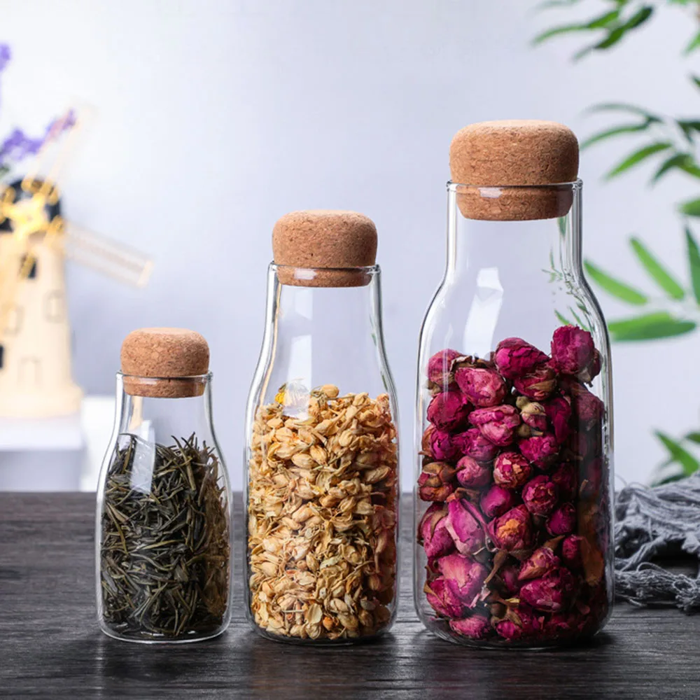 Банка для хранения стеклянных деревянных банок с крышкой кухонные банки конфет