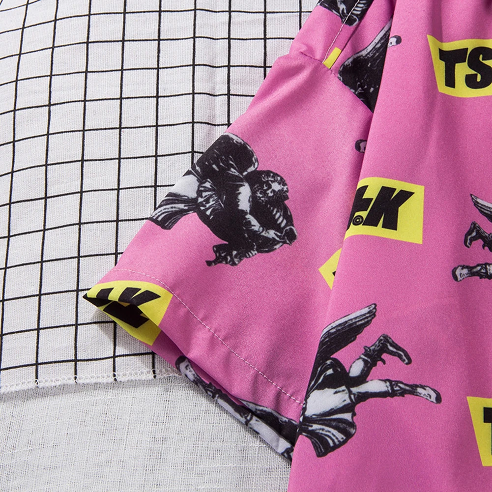 2019 Мужская рубашка с принтом высококачественная одежда мужские Гавайские летние