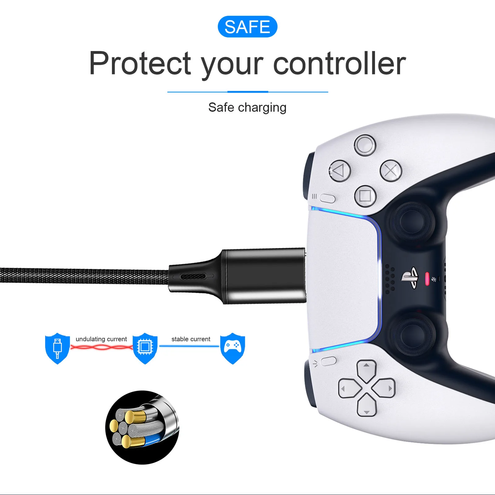 Зарядный кабель docooler 2 в 1 корпус из алюминиевого сплава быстрая безопасная