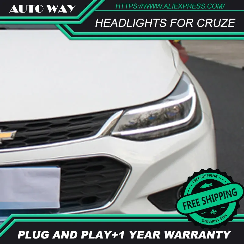 Стайлинг автомобиля светодиодный фонарь для Chevrolet Cruze HID лампа грыжи аксессуар