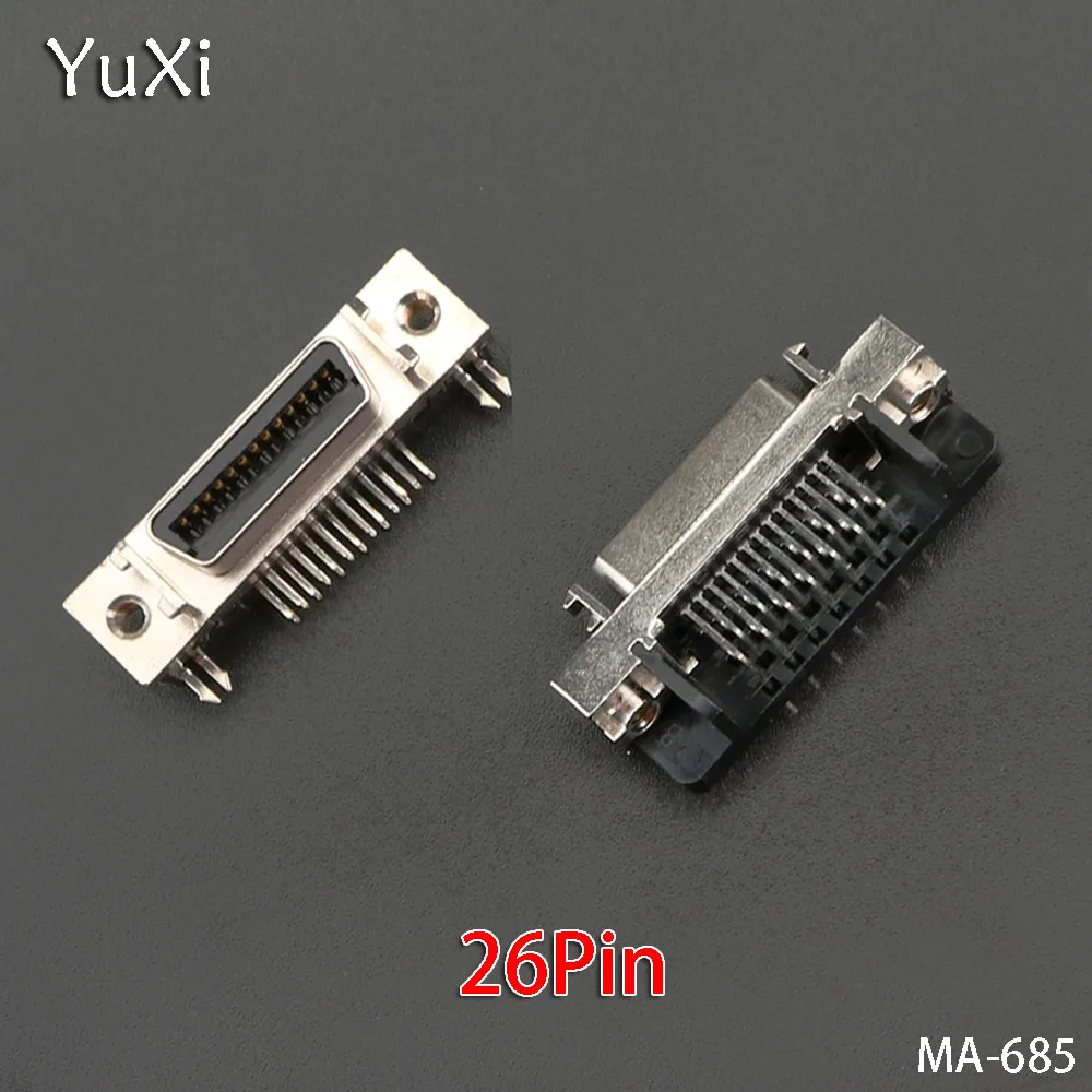 YuXi 2 шт./лот CN14P CN20P CN26P CN50P гнездовой разъем SCSI изогнутые ножки 14 контактный 20Pin 26Pin