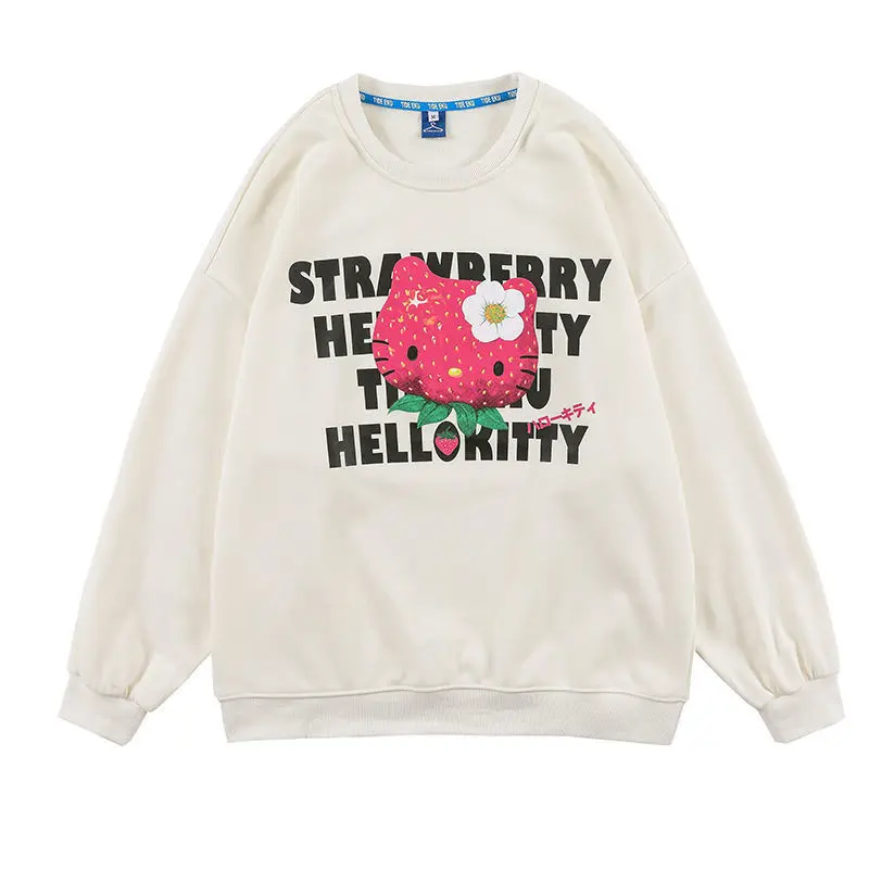 

Kawaii Graphic Print Sweatshirt Women Tops 2021 New Hip Hop Streetwear Vintage Long Sleeve Pullovers Fashion Clothes for Teens