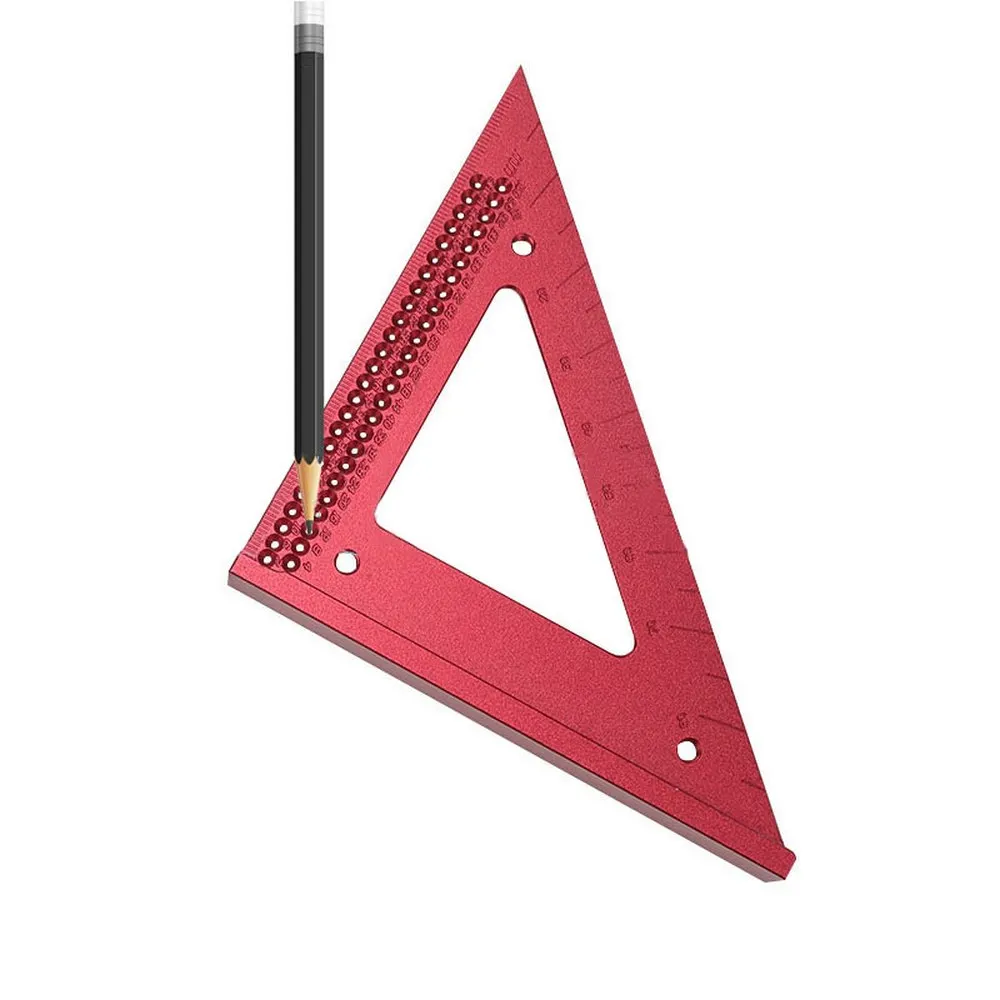 

Aluminum Alloy Rulers Woodworking Line Drawing Ruler Wire Guide Hole Rulers Wood Tools Positioning Measure Ruler Gauge Tool