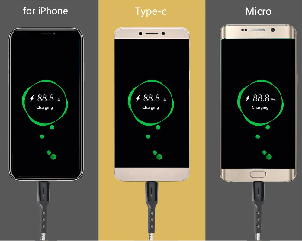 FBYEG Mini 3 в 1 USB кабель портативный короткий Micro usb type C мульти зарядный кабель для Xiaomi huawei iPhone Быстрая зарядка