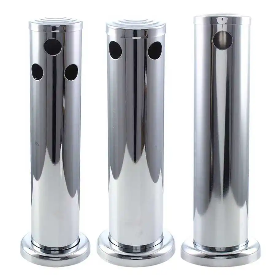 

3inch Beer Dispenser 1/2/3 Taps Stainless Steel Draft Beer Kegerator Tower Beer Machine Accessories