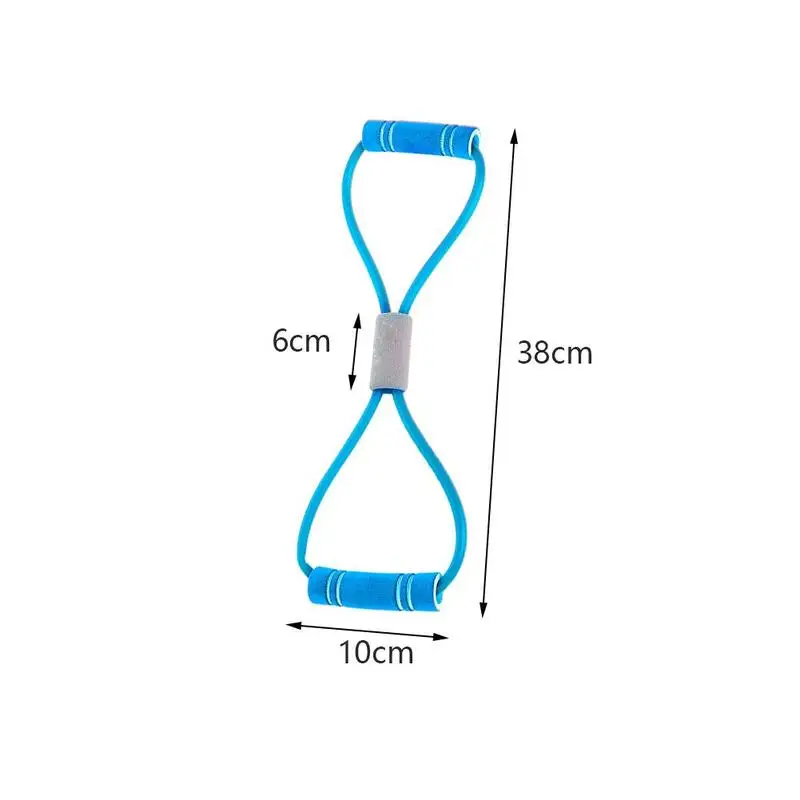 8 shaped ралли гель для йоги фитнес сопротивление слов грудь расширитель веревка